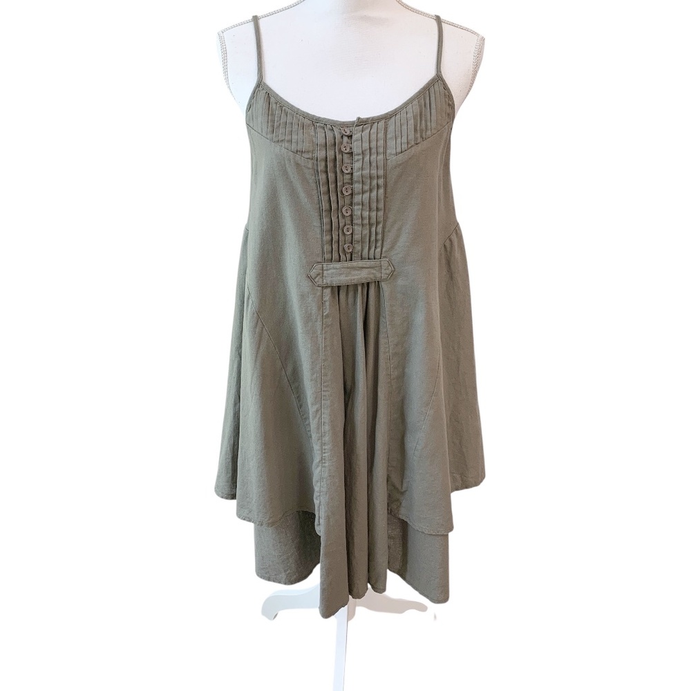 Miilla Linen Lagenlook Sleeveless Dress Sz M